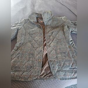 Eddie Bauer Sport Shop Plaid Quilted Light Jacket Womens Small